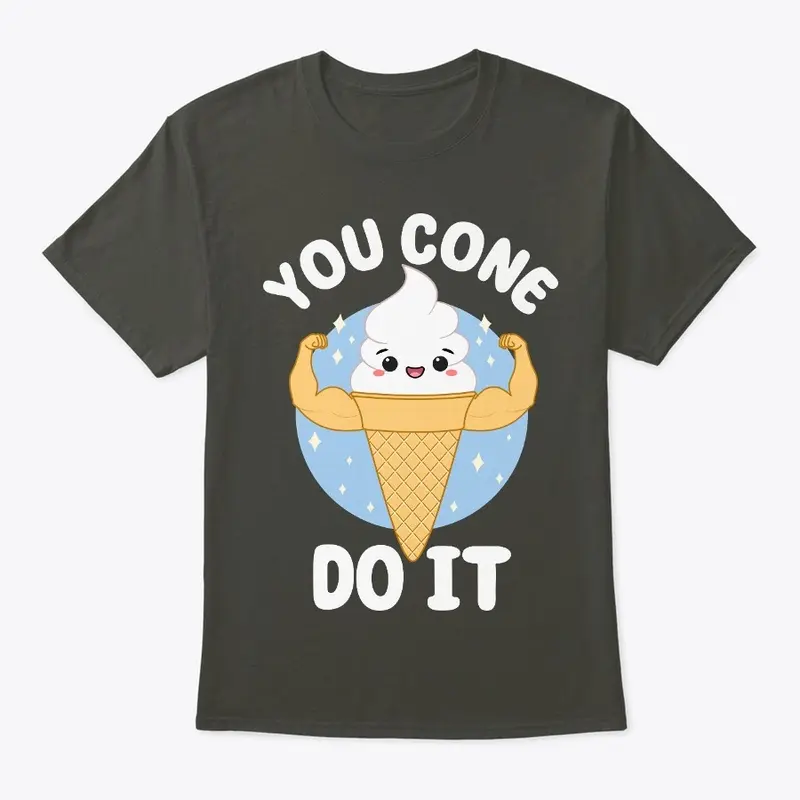 You Cone Do It Cute Kawaii Food Pun